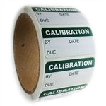 Writable Green Calibration Label - 1" by 2" - 500 ct