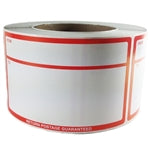Red Writable "From To Return Postage Guaranteed" Label - 3" by 5" - 500 ct