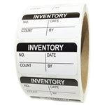 Black "Inventory" Label - 1" by 2" - 500 ct Roll