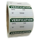 Green Writable "Verification" Labels - 1" by 2" - 500 ct
